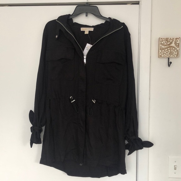 MICHAEL Michael Kors | Jackets & Coats | Nwt Michael Michael Kors Black ...